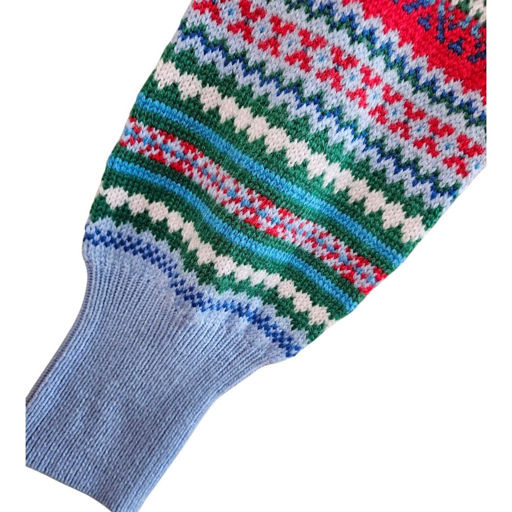 FREE ASSEMBLY Women's M Nordic Sweater Multicolor Recycled Poly & Wool 38" NEW - Picture 5 of 8